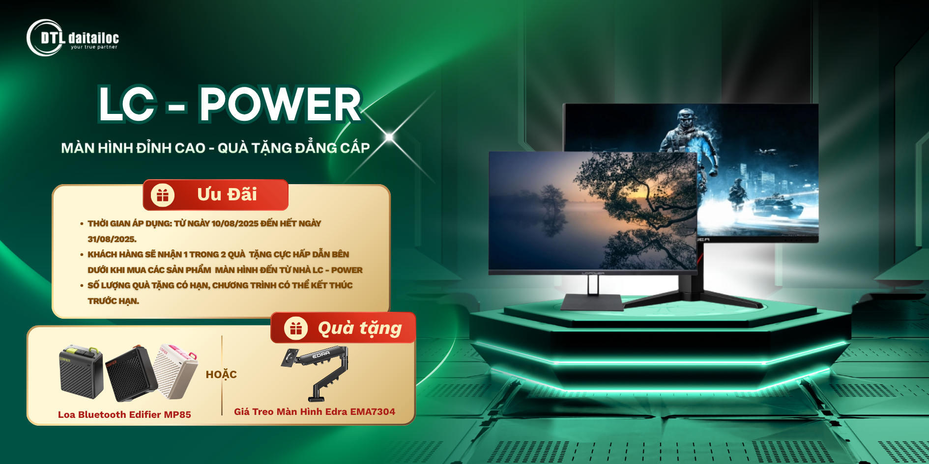 Chương trình khuyến mãi màn hình LC POWER